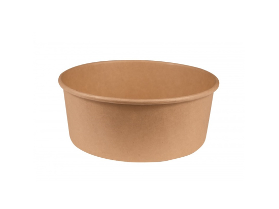 Bol rond kraft 1100ml Ø16.6x6.5cm (300pcs) (couvercle associé 1316)