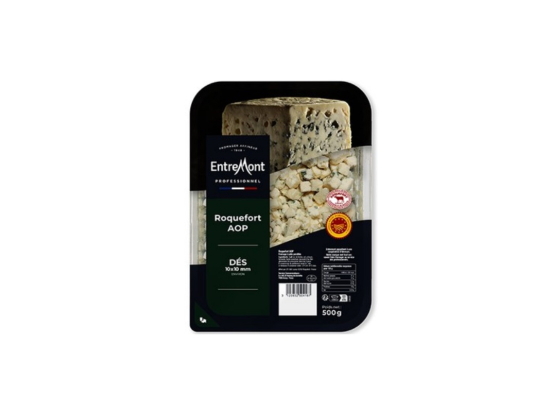 Dés de roquefort AOP 32%Mg 500g - ENTREMONT