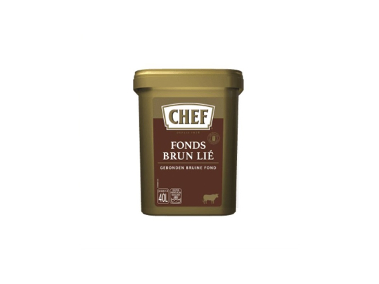 Fond brun lié 15/40L boite 600g - CHEF