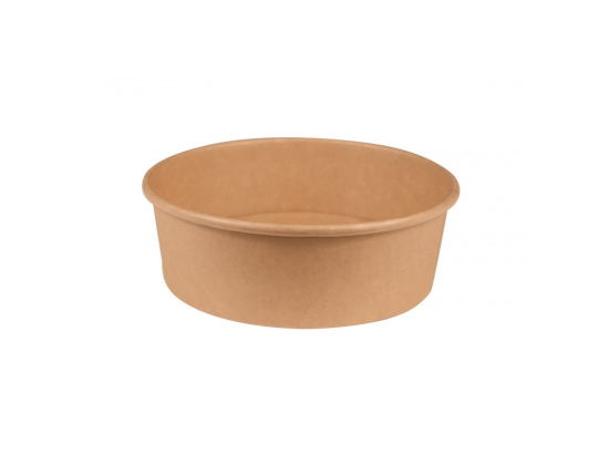 Bol rond kraft 500ml Ø15x5cm (300pcs) (couvercle associé 1492)