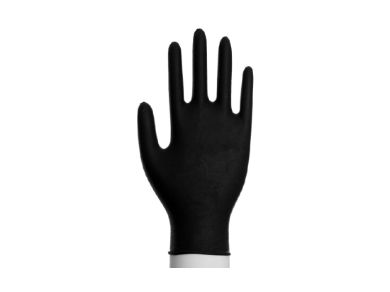 Gants nitrile noir sans poudre (tailles S, M, L, XL) (boite 100pcs)