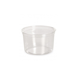 Pot en plastique en PET transparent 500ml Ø12cm hauteur 7.5cm