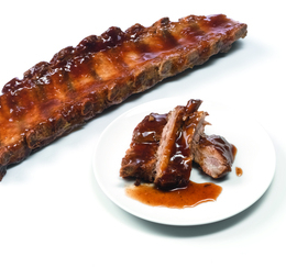 Ribs de porc cuit sauce barbecue (850g x8) - Surgelé