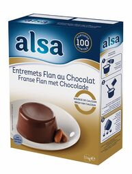 Préparation entremet flan chocolat boite 1100g /100P - ALSA