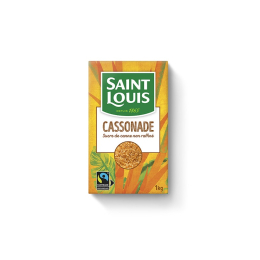 Sucre poudre cassonade bec verseur étui carton 1Kg - SAINT-LOUIS