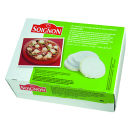 Tranches de chèvre Ø42mm 7g 23%Mg 500g - SOIGNON - Surgelé