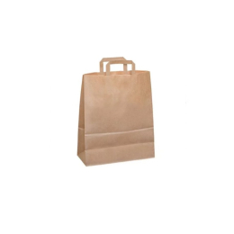 Sac en papier avec anse marron 32x14cm h44cm (250pcs)