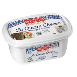 Fromage nature cream cheese 24%Mg 1Kg - PAYSAN BRETON PROFESSIONNEL