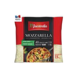 Mozzarella cossettes 2.5Kg - LOCATELLI