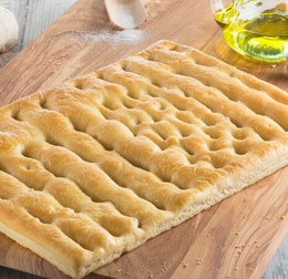 Pain focaccia en plaque nature tradition précuit (600g x10) - Surgelé