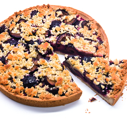 Tarte aux prunes Streusel Ø26cm 1.250Kg - Surgelé