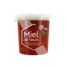 Miel de fleurs liquide pot plastique 1Kg