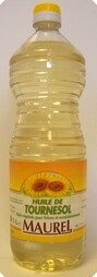 Huile de tournesol bouteille 1L - MAUREL