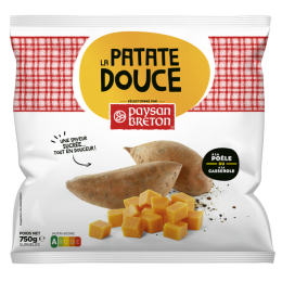 Cube de patate douce 20x20mm 750g - Surgelé