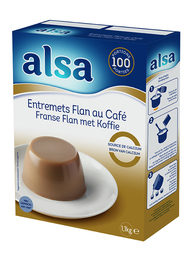 Préparation entremet flan café boite 1.1Kg /100P - ALSA