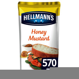 Sauce sandwich miel et moutarde poche 602g x5 - HELLMANN'S