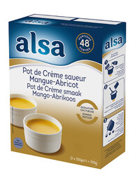 Préparation pot crème mangue-abricot boite 700g /48P - ALSA