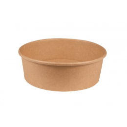 Bol rond kraft 500ml Ø15x5cm (300pcs) (couvercle associé 1492)