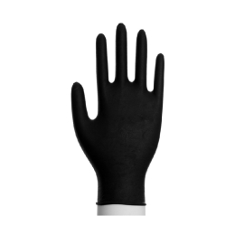 Gants nitrile noir sans poudre (tailles S, M, L, XL) (boite 100pcs)