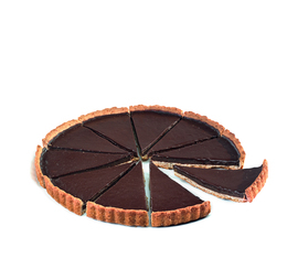 Tarte au chocolat Ø27cm prédécoupée 10 parts 750g - Surgelé